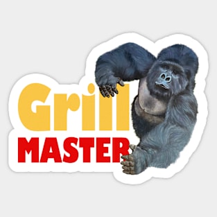 Strong Gorilla Grill Master Grill Party Summer Gift Sticker